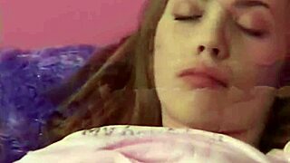 little april strips teases fingers tight shaved pussy solo petite brunette teen undressing orgasm