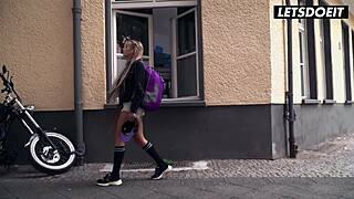 big tits blonde daisy lee takes bbc deep in hostel room spooning style