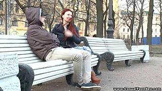 shaved teen inga pleasures pussy with fingers and blowjob leading to facial cumshot