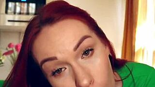 i love my beautiful redhead tiktok girlfriend's cute pov blowjob and handjob skills