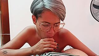 Milf Conquers Challenge with Explosive Facial Cumshot in Spanish!