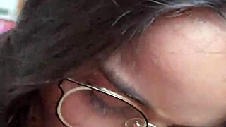 A cute blue-eyed brunette deepthroats wellington prado's monster cock sloppily