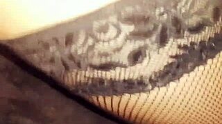 Amateur wife spreads for anal pounding and blowjob right in front of watching husband pov homemade