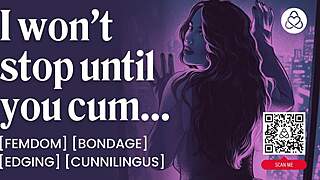 first date femdom edges bound sub in erotic bondage play