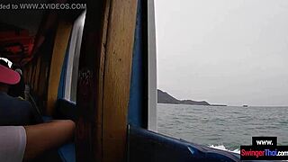 thai island hides amateur teen couple's wild public doggystyle romp