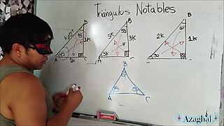 University student explores trigonometry angles with nerdy teacher in bedroom intimacy unfolds