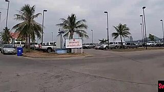 thai island hides amateur teen couple's wild public doggystyle romp