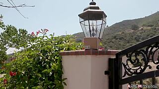 Petite Brunette Invites Big Cock for Deepthroat Pussy Fuck Inside