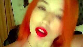 Colombian Redhead Petite Stripping Teasing Her Natural Tits Legs