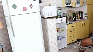 i called my friend to clean but she took my husband's huge cock instead