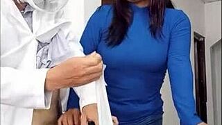 Doctor domination in hospital office turns into dirty nurse patient sex apartment