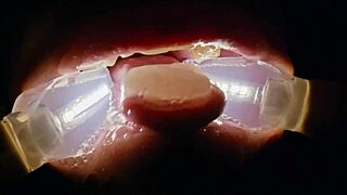 deranged girl rebel rhyder luvs gettin frozen cum bukkake in garage probe lens!!