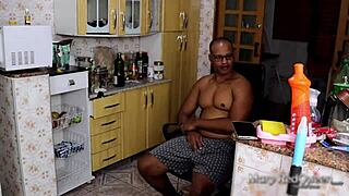 i called my friend to clean but she took my husband's huge cock instead