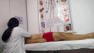 Nurse Handles First Hard Cock Patient With Deep Blowjob