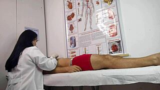 Nurse Handles First Hard Cock Patient With Deep Blowjob