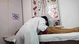 Nurse Handles First Hard Cock Patient With Deep Blowjob