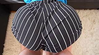 Stepsis in lingerie bends over, takes creampie like a paid whore doggystyle?