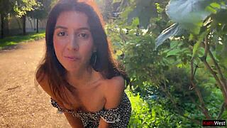 Skinny Teen Flashes Ass Plug in Fishnet Pantyhose During Public Upskirt Solo