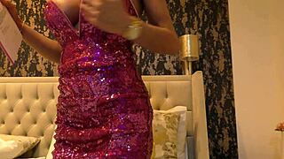 Milf wife flaunts big tits ass in first casting sans bra panties