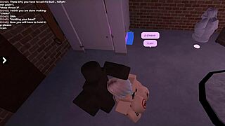 little bbc slut gets used hard at my place after roblox session