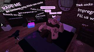 little bbc slut gets used hard at my place after roblox session