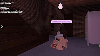 little bbc slut gets used hard at my place after roblox session