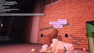 little bbc slut gets used hard at my place after roblox session