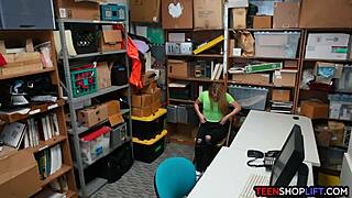 i'm that teen shoplifter who totally wants the security guard to catch me bending over for his doggystyle blowjob