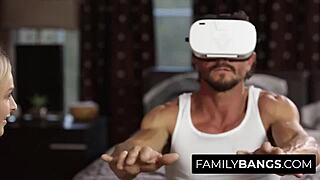 stepdad lost in VR? time to ride your cock emma hix sucks tommy gunn dry now??
