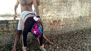 indian stepmom screams in orgasm as stepson pounds her huge ass deep in jungle