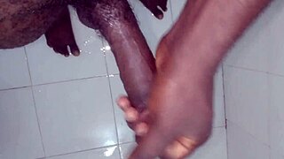 Bodybuilder Strokes Monster Huge Cock While Wife Is Away at Home