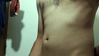 skinny babe strips in bathroom for solo stroke