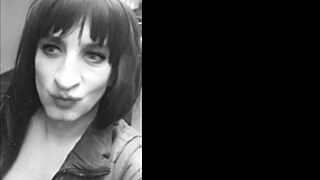 Crossdressing ladyboy Ashlyhan teases fans with big black cock anal ass fuck