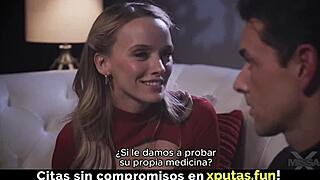 blonde big tits babe sucks cock then takes creampie!!