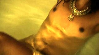 sensual bollywood babe dances erotically stripping nude teasing with ripped clothes