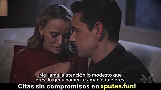 blonde big tits babe sucks cock then takes creampie!!