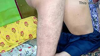 Muslim Indian Neighbor's Wife Gets Pussy Fucked and Anal Fingered Before Full Anal Sex Quickie at Home