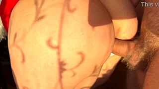 Holy Fuck! Big Juicy Ass Bounces Wild In Sun While Pussy Gets Hammered Hard!