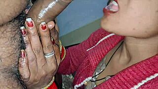 romantic malayali couple strips traditional nightwear for anal creampie home fuck