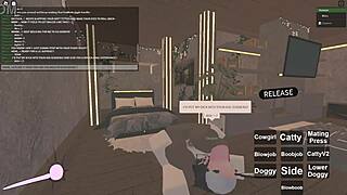 wet asian whore rides big cock in roblox-themed anal cowgirl frenzy