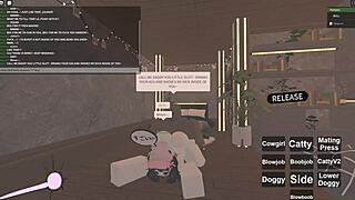 wet asian whore rides big cock in roblox-themed anal cowgirl frenzy