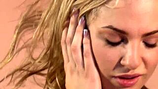 Hot whore masturbates wildly on desk top! 💦🔥