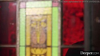 Man in Uniform Drives Amber Moore Wild!