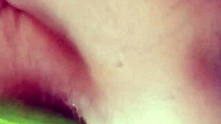 sister's wet pussy fucked hard in bath with monster cock sponge gourd