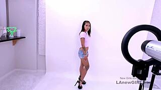 asian teen model spreads for daddy cock in sofa casting audition fuck