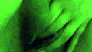 hey wife gets horny thinking about monster cock soaking her shaved pussy