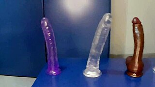 Lola Spice's Skinny Body Shakes from Huge Dildo Orgasm in Toys Frenzy