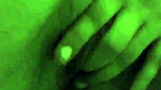 hey wife gets horny thinking about monster cock soaking her shaved pussy