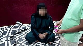 Muslim hijab mother-in-law bends for son-in-law's monster cock in desi viral fuck