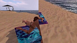 Lesbian Lovers K and P Explode in Beach Orgasms Under Reality Sun